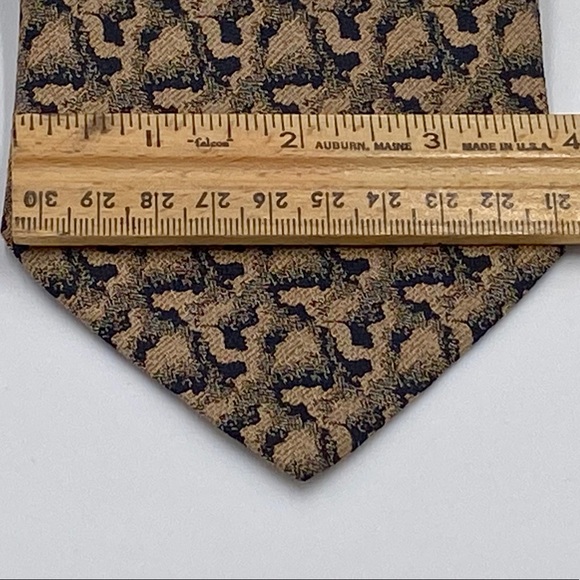 Giorgio Armani Men’s Tie - Tan and Black - Picture 7 of 7